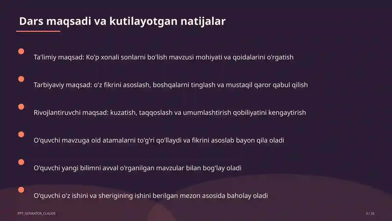 Ko'p xonali sonlarni bo'lish (4-sinf) 2
