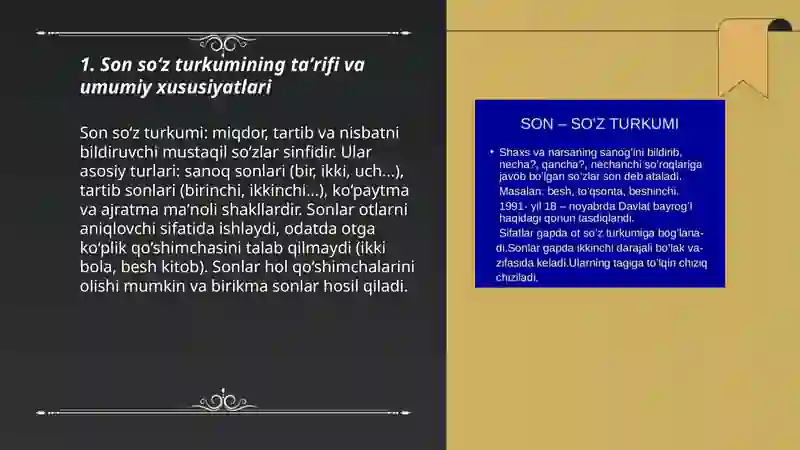 Son soʻz turkumi 3
