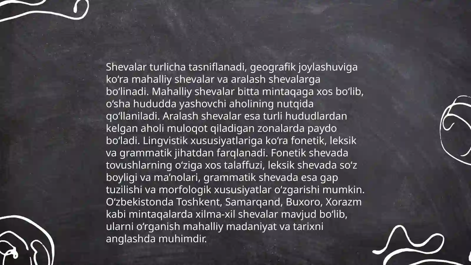 Shevalar morfologiyasi 3