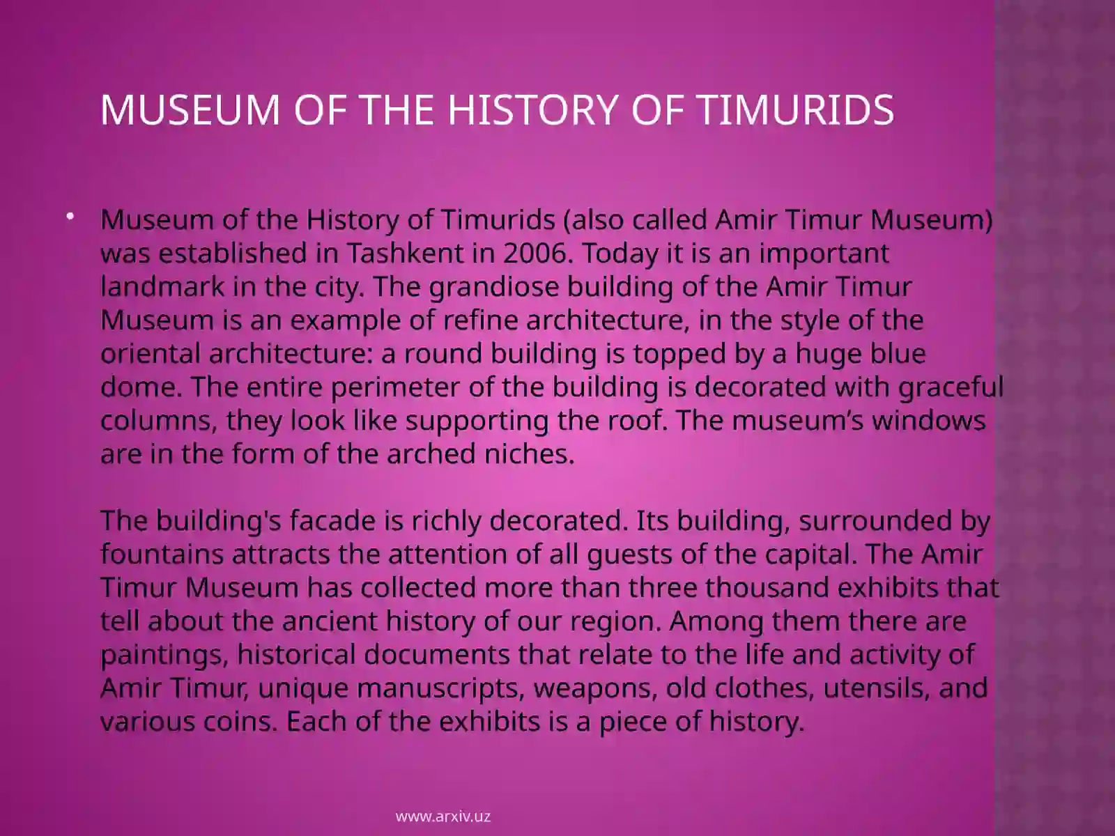Tashkent Museums 3