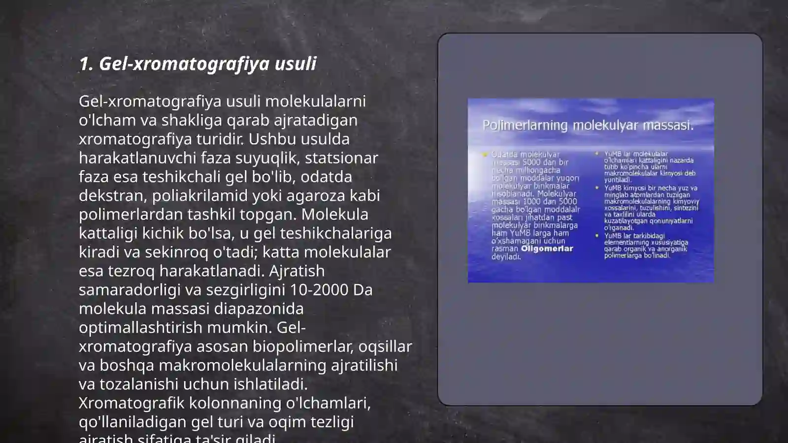 Gel-xromatografiya usuli 3
