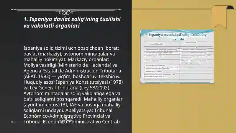 Ispaniya davlati solig'i 3