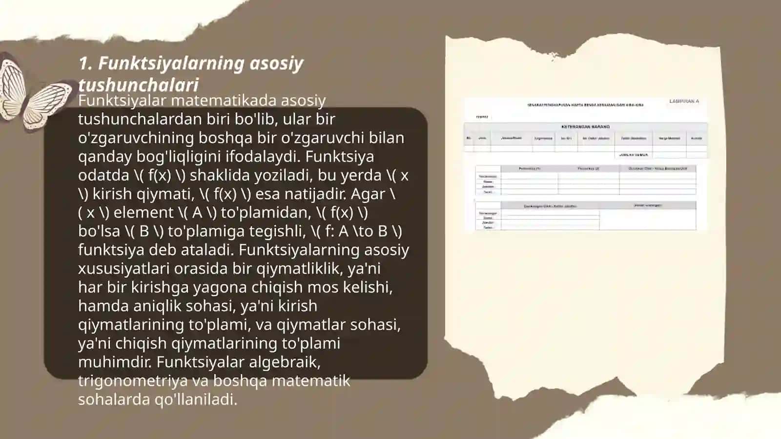 Funktsiyalar va protseduralar 3