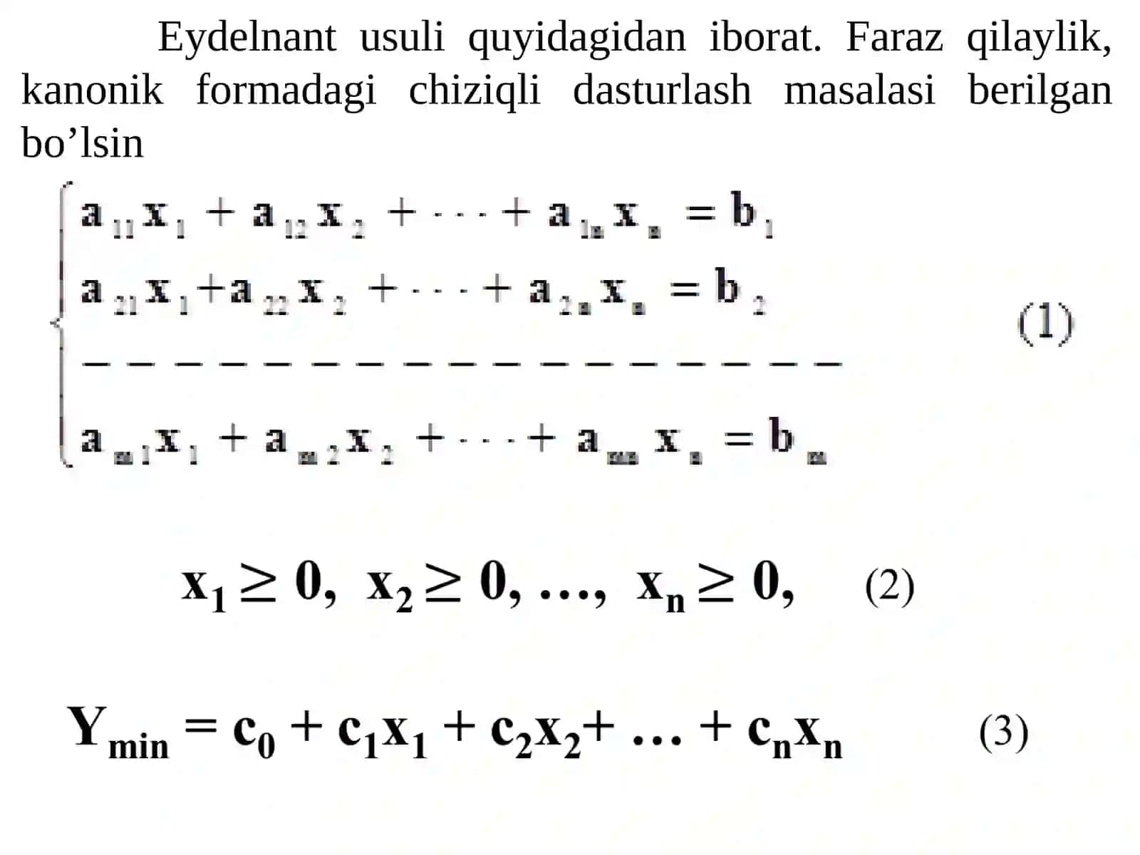 Optimal echimning hosil kilish 3