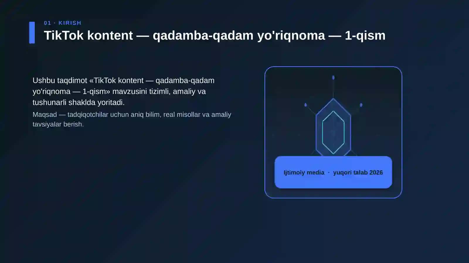 TikTok kontent — qadamba-qadam yo'riqnoma — 1-qism 3