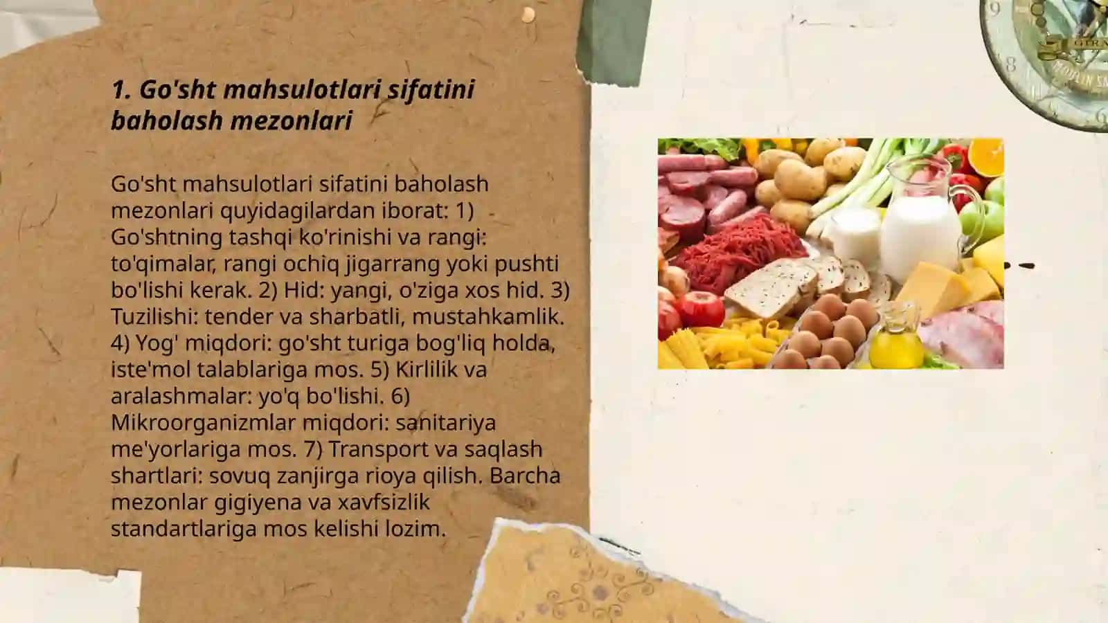 Oziq-ovqat mahsulotlarini sifatini nazorat qilish(Go'sht mahsulotlari misolida) 3