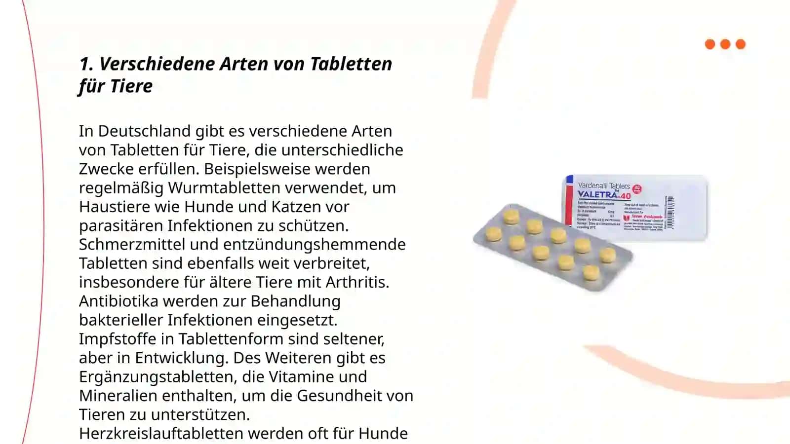 Tabletten für Tiere 3