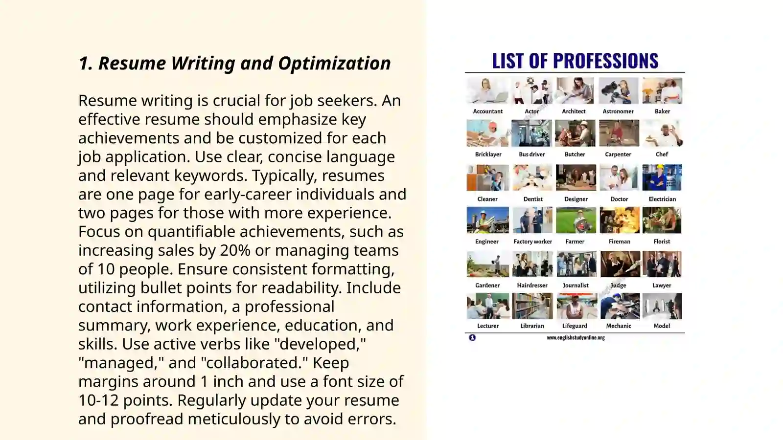 Resume Writing and Optimization 3
