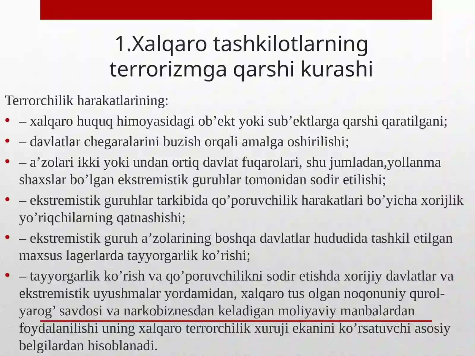 Dunyo hamjamiyatining ekstremizm va terrorizmga qarshi kurash tajribasi 3