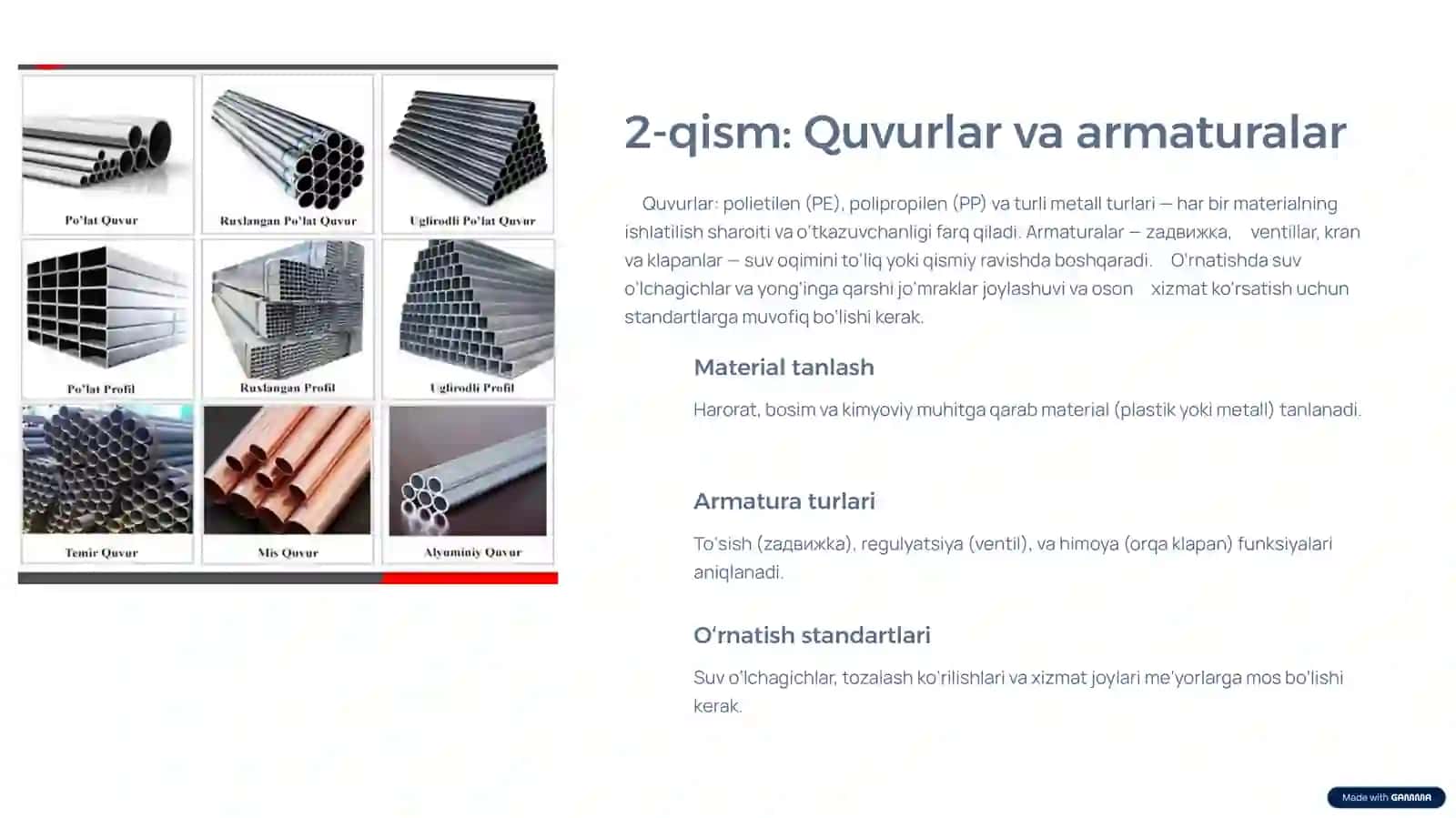 Binolarning suv ta’minoti tizimini tekshirish.pptx 3