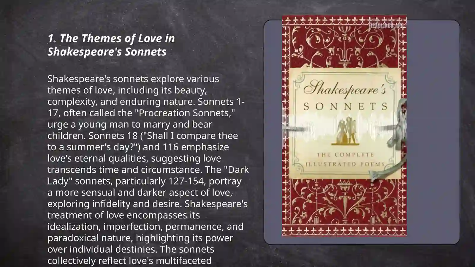 Shakespeare's sonnets 3