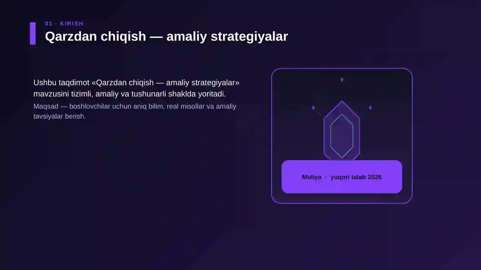 Qarzdan chiqish — amaliy strategiyalar 3