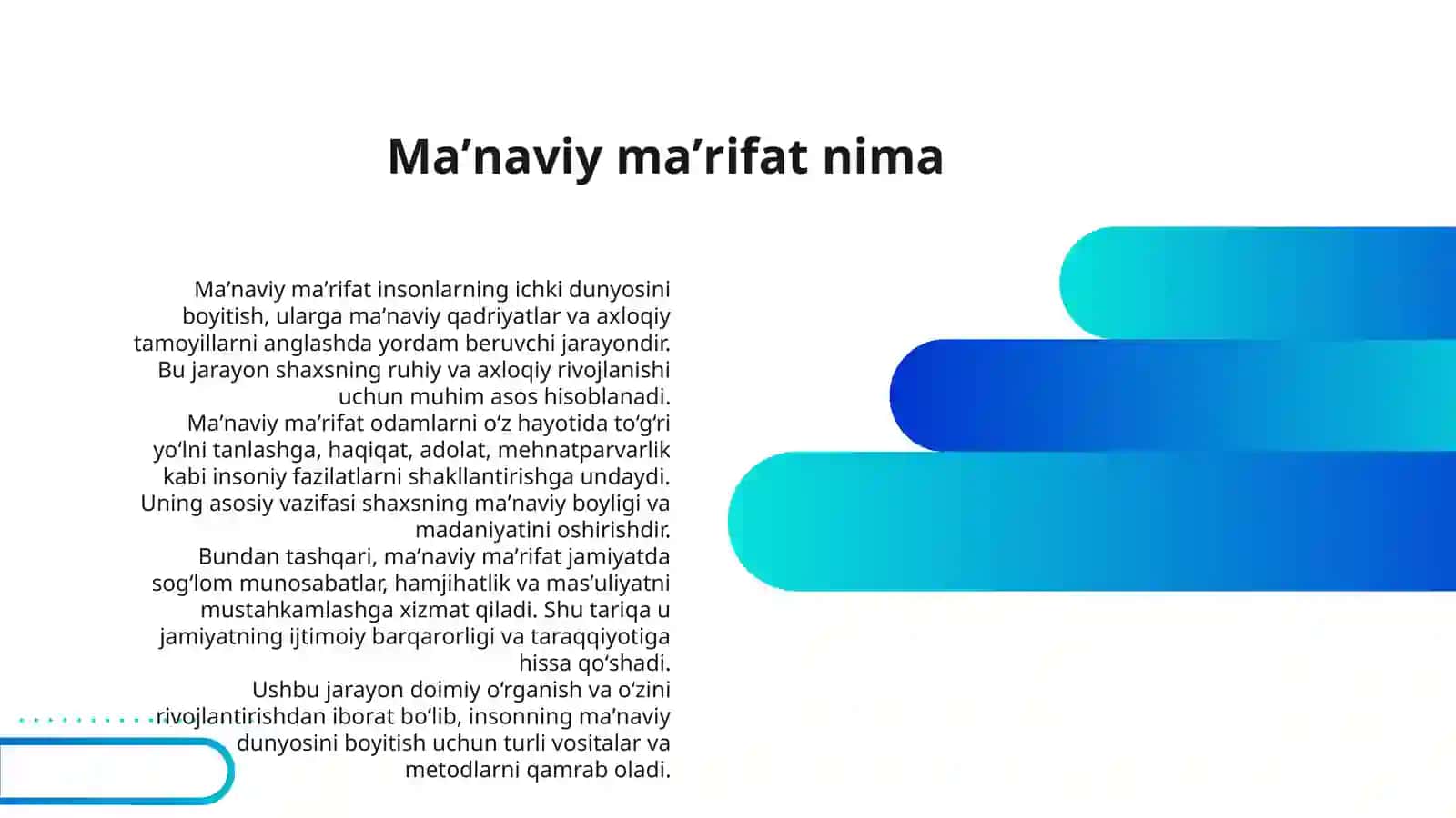 MAʼNAVIY MAʼRIFIY YUKSALISH 3