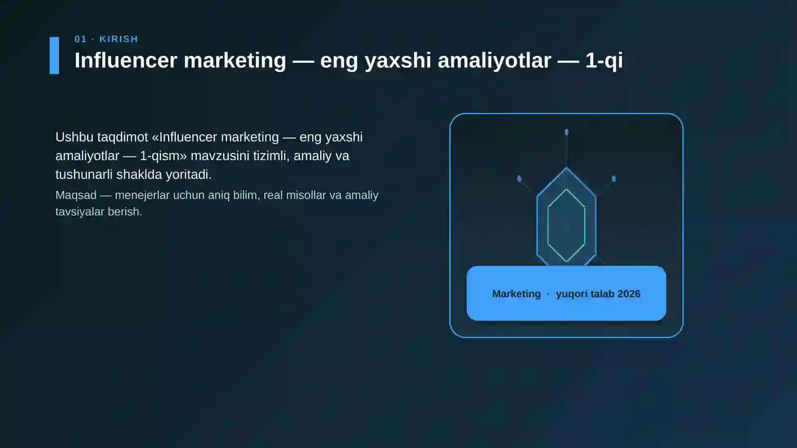 Influencer marketing — eng yaxshi amaliyotlar — 1-qi 3