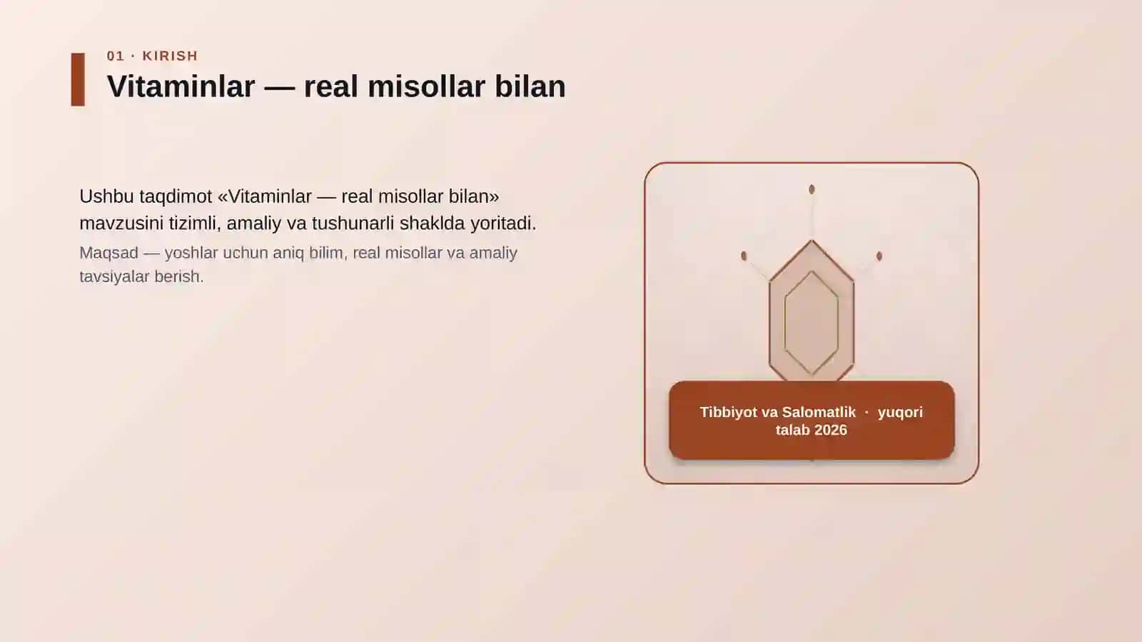 Vitaminlar — real misollar bilan 3