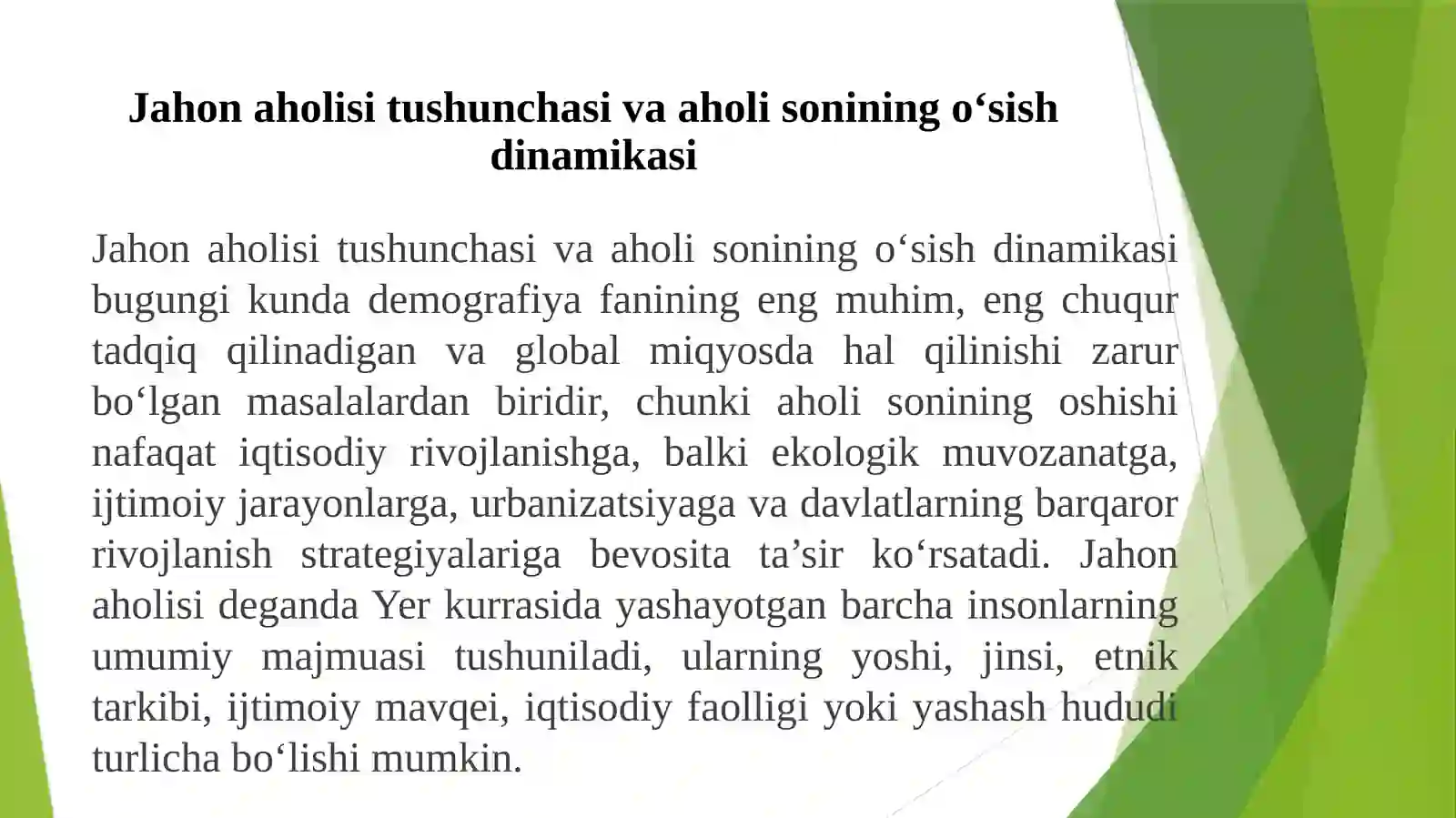Jahon aholisi 3