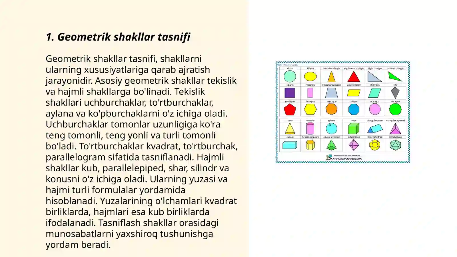 Geometrik shakllar 3