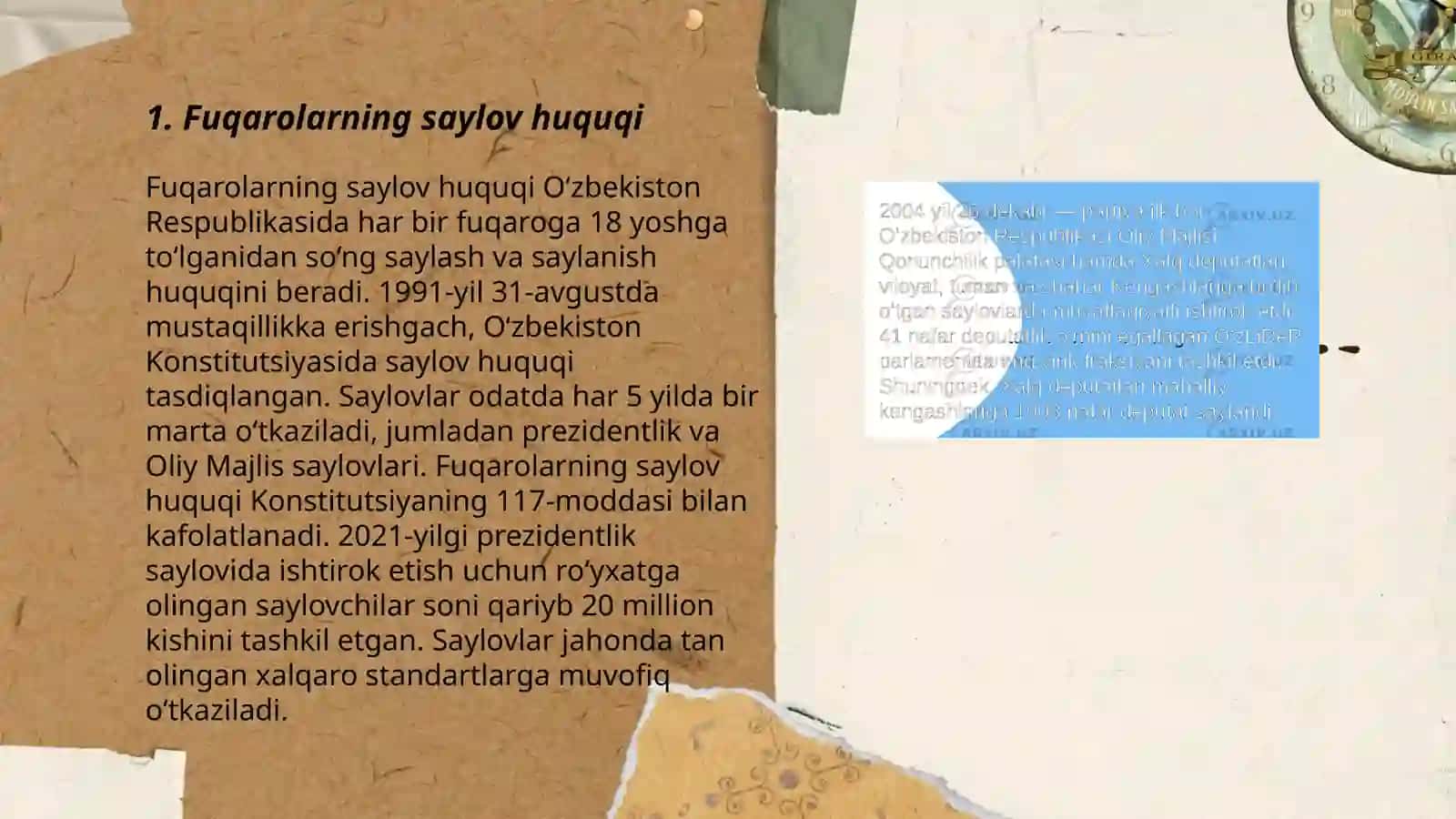 Fuqarolarning siyosiy huquqlari va demokratik erkinliklari 3