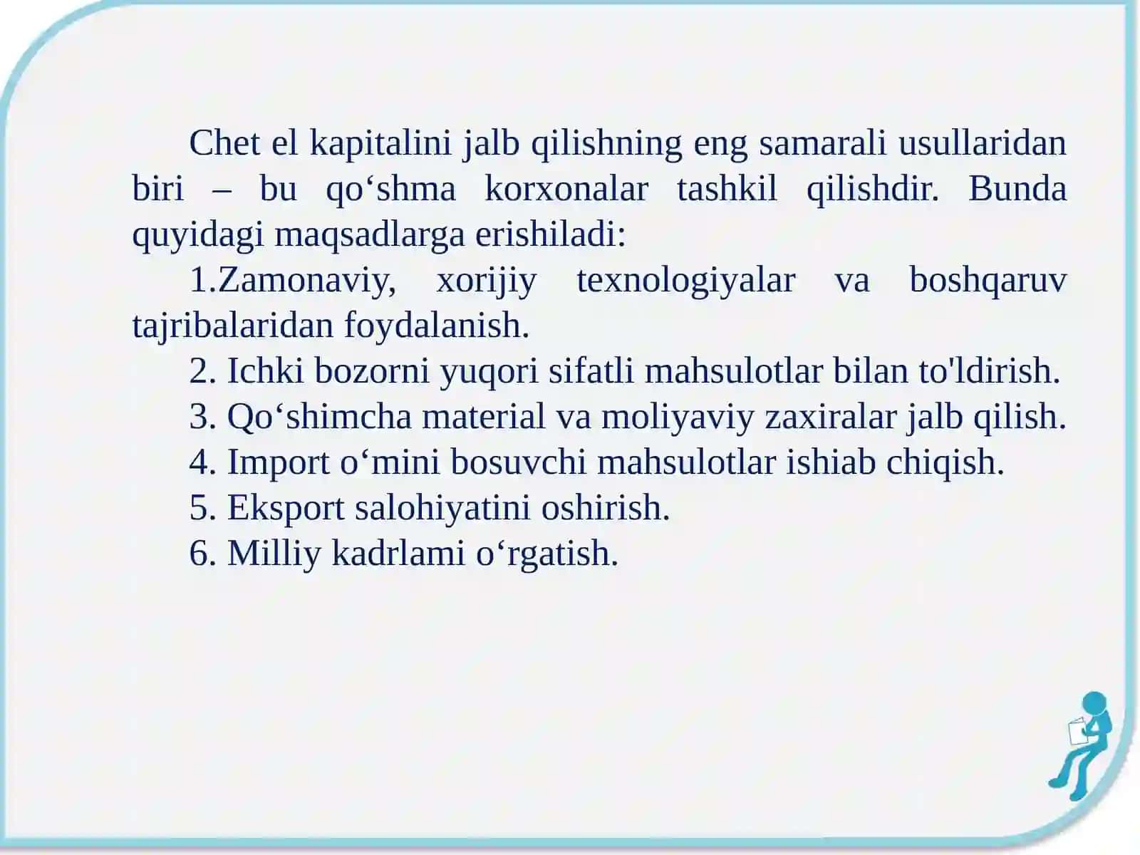 Tashqiiqtisodiy faoliyat shakllari 3