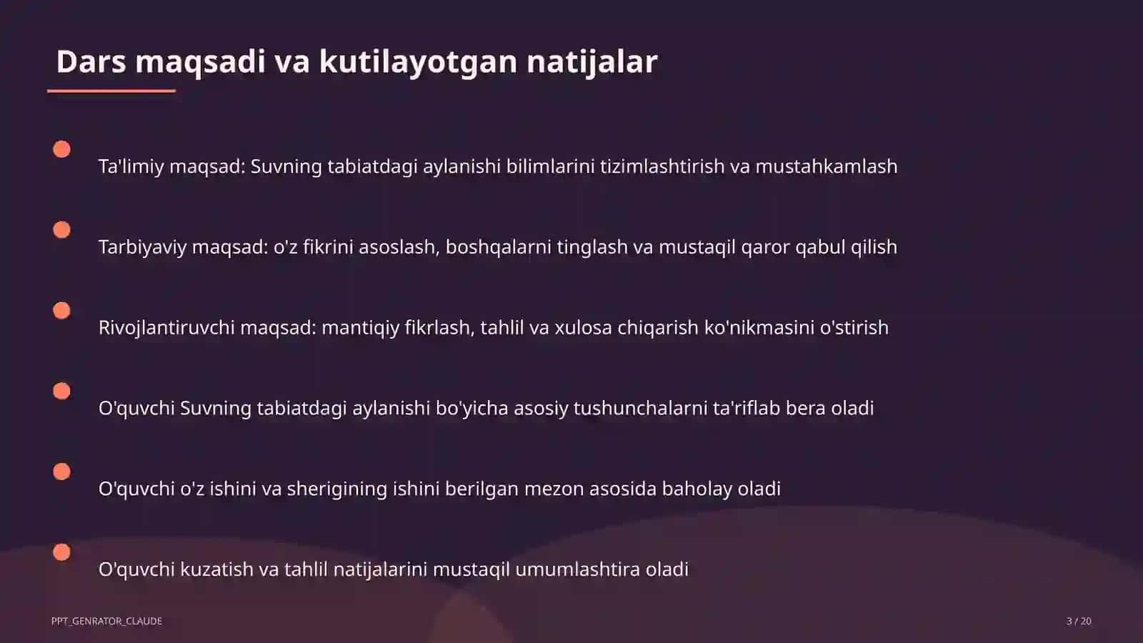 Suvning tabiatdagi aylanishi (2-sinf) 3