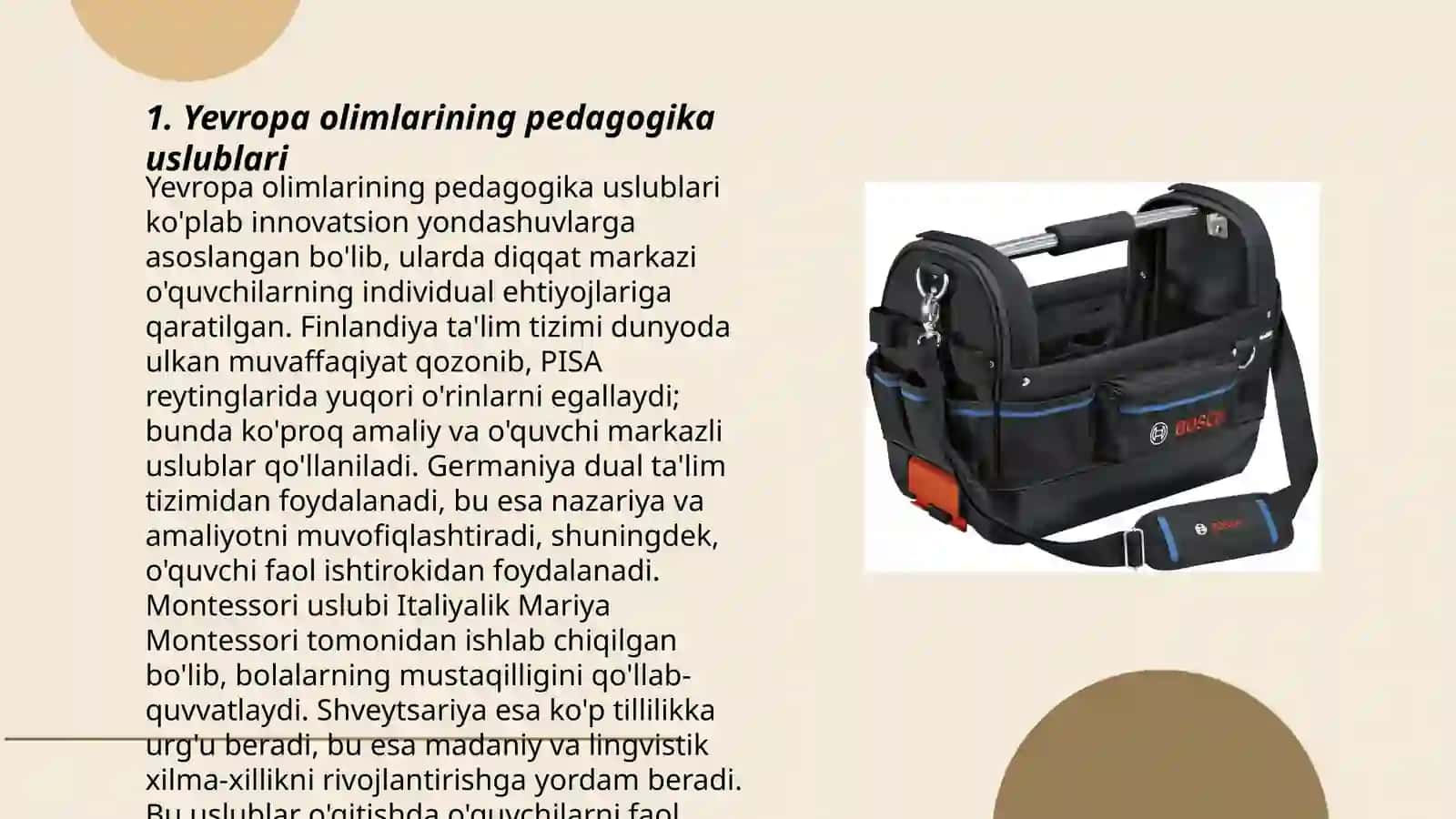 Yevropa olimlari o'qituvchilarining kasbiy mahoratini takomillashtirish to'g'risida 3