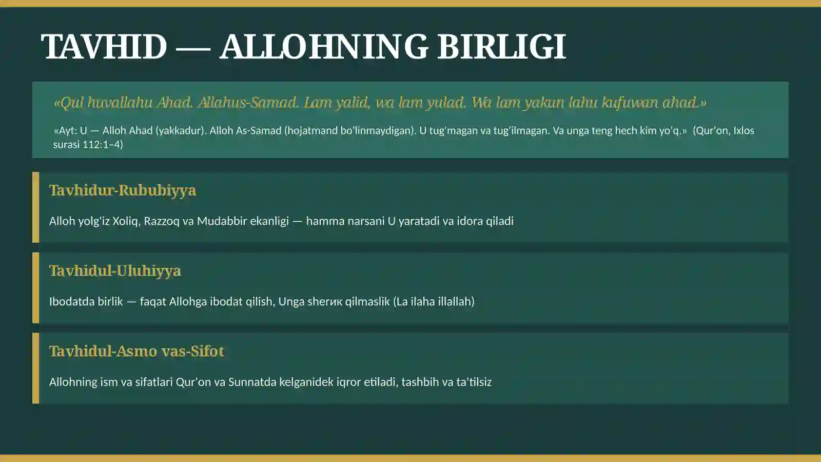 Islom Aqidalari 3