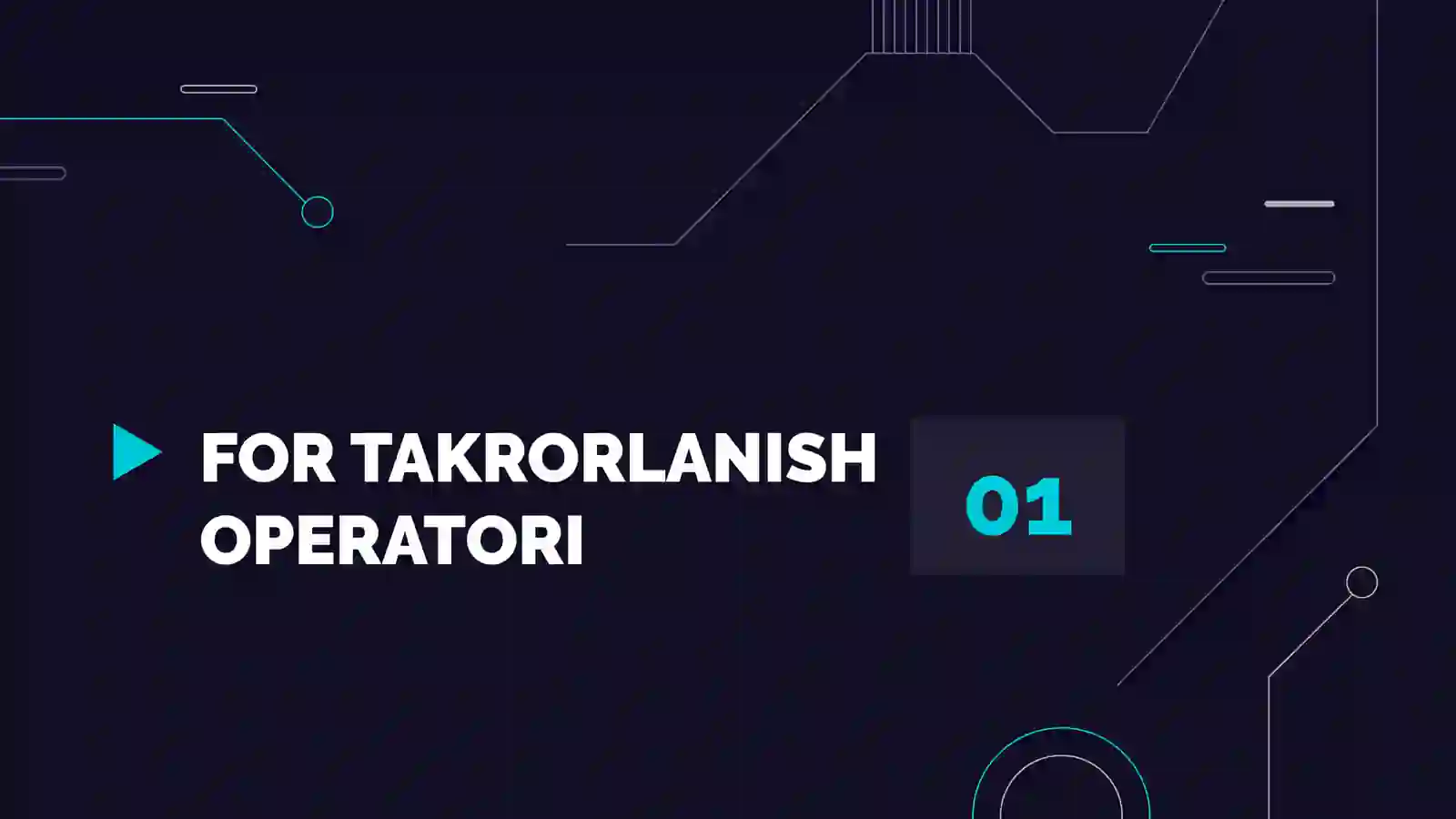 PYTHONDA BOSHQARUV BAYONOTLARI (Python Control Statements) 3