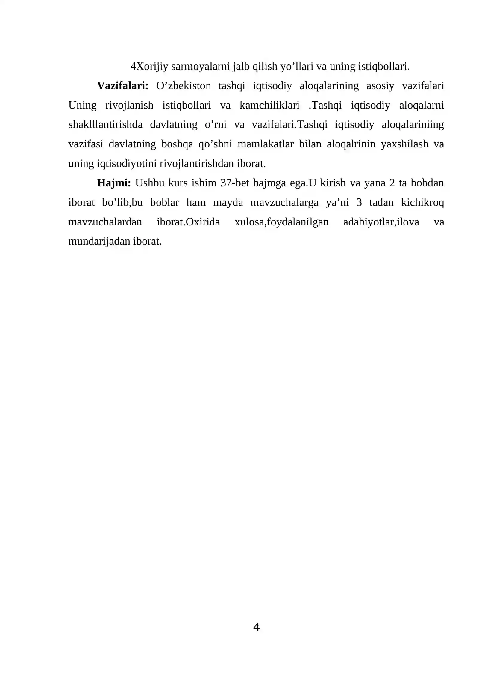 O’zbekiston Respublikasi tashqi iqtisodiy aloqalarining iqtisodiy geografik xususiyatlari 3