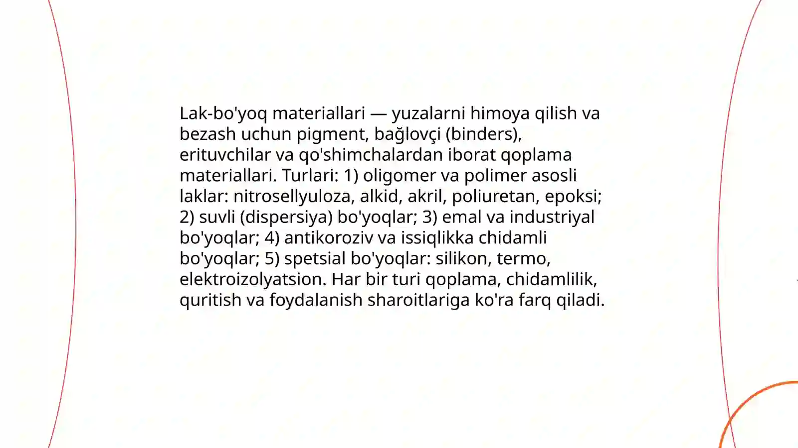 Lak-bo'yoq materiallari 3