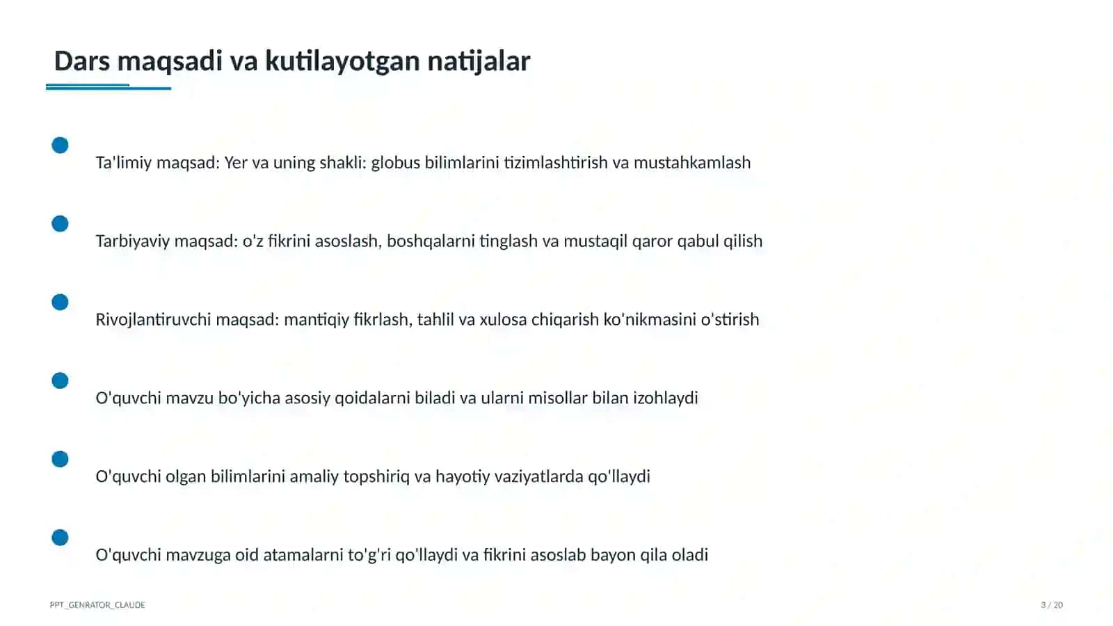 globus (3-sinf) 3