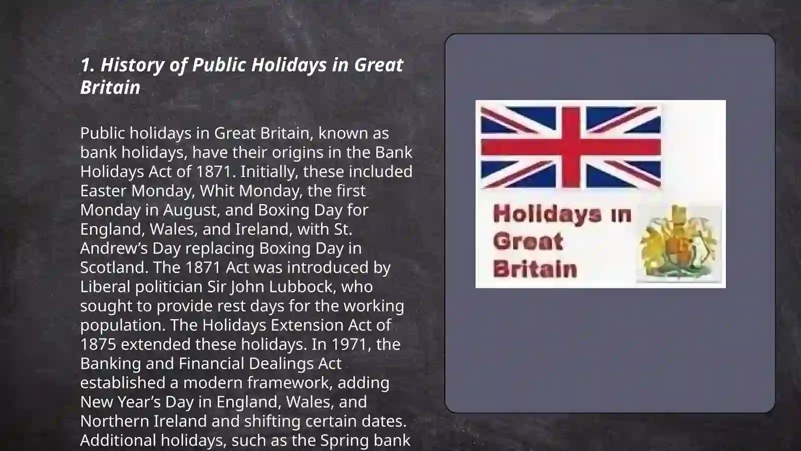Holidays in Great Britain 3