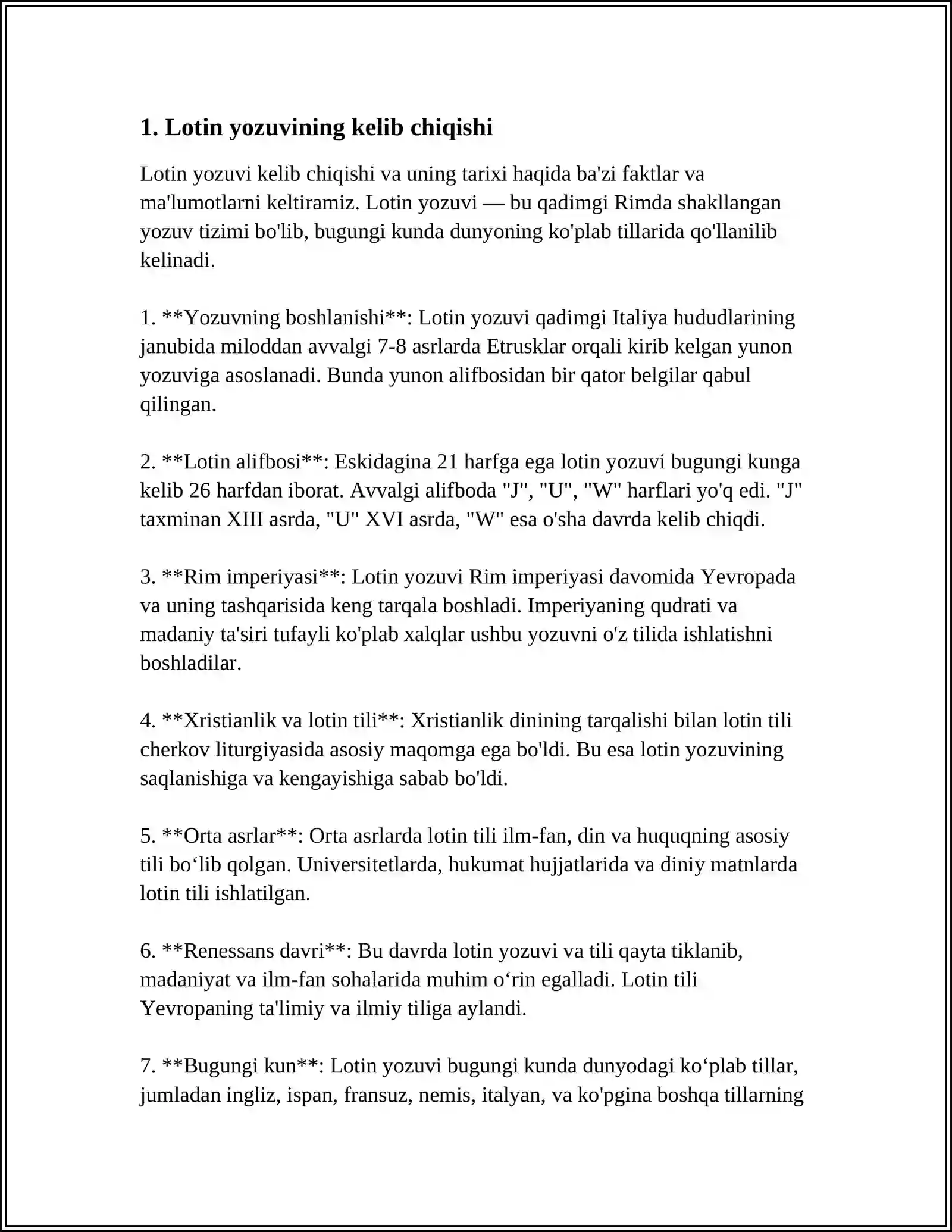 Lotin Tili Tarixi 3