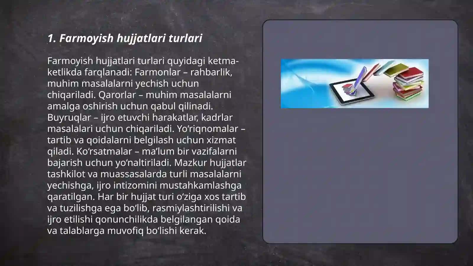 Farmoyish hujjatlari va ularning til xususiyatlari 3