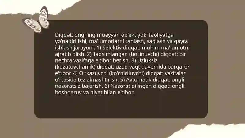 Diqqat tushunchasi va turlari 3