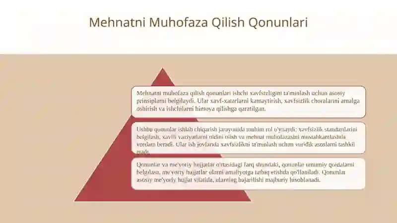 Mehnatni Muhofaza Qilish Qonunlari 3