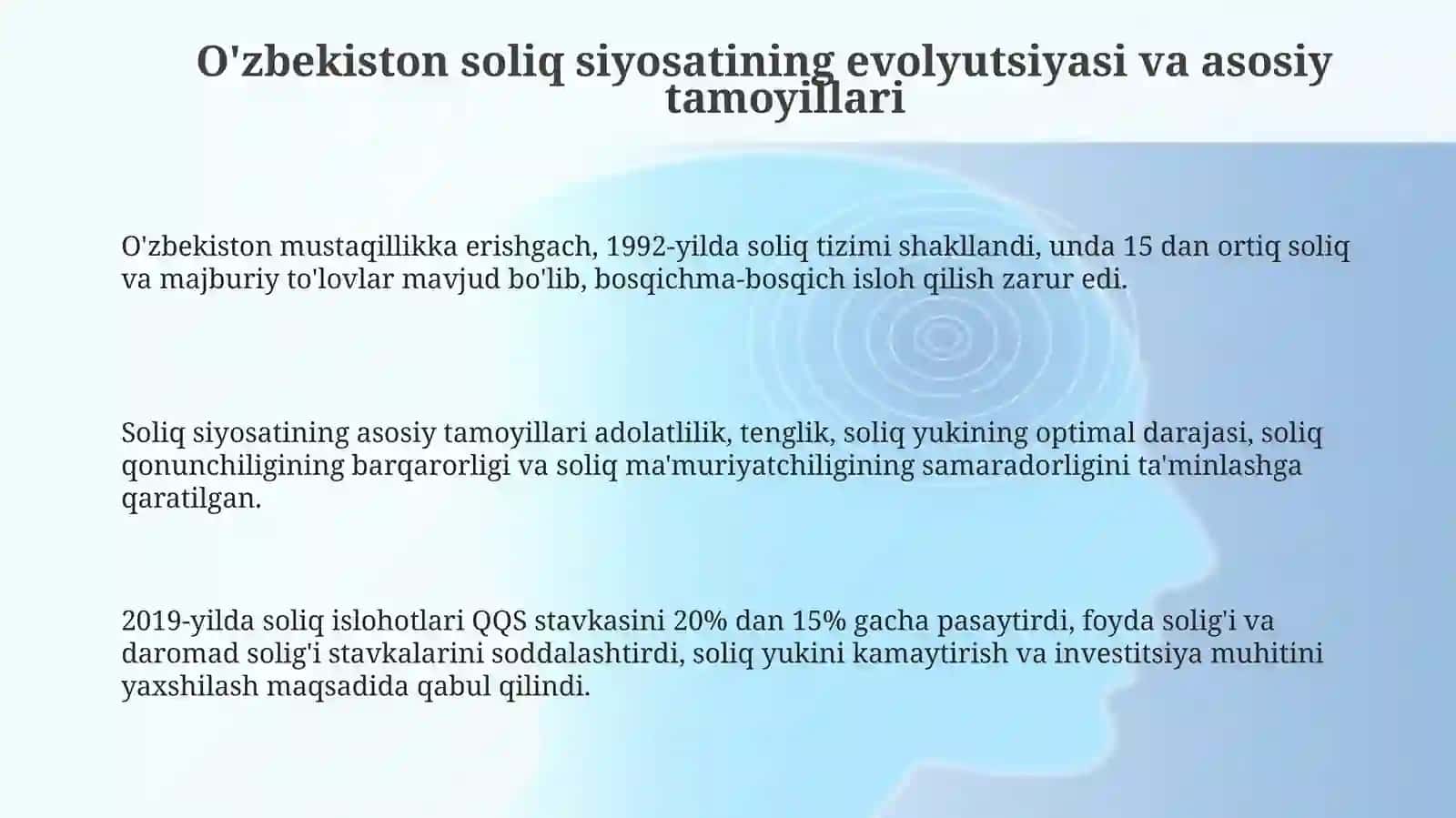 O'zbekistonda soliq siyosati va uning iqtisodiy rag'batlantiruvchi roli 3