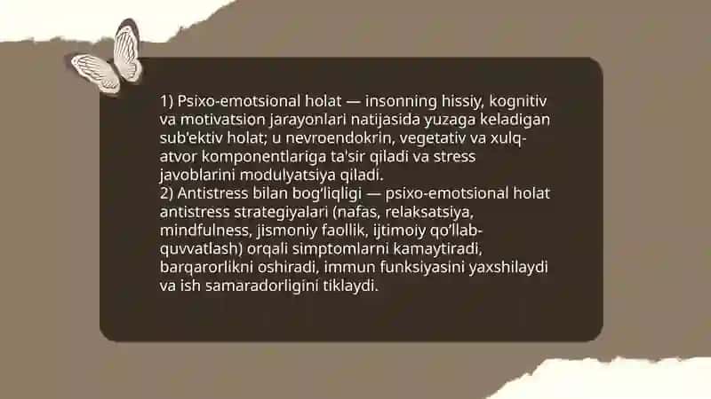 PSIXOEMOTSIONAL HOLATLARNI ROLI VALEOLOGIK AHAMIYATI ANTISTRESS 3