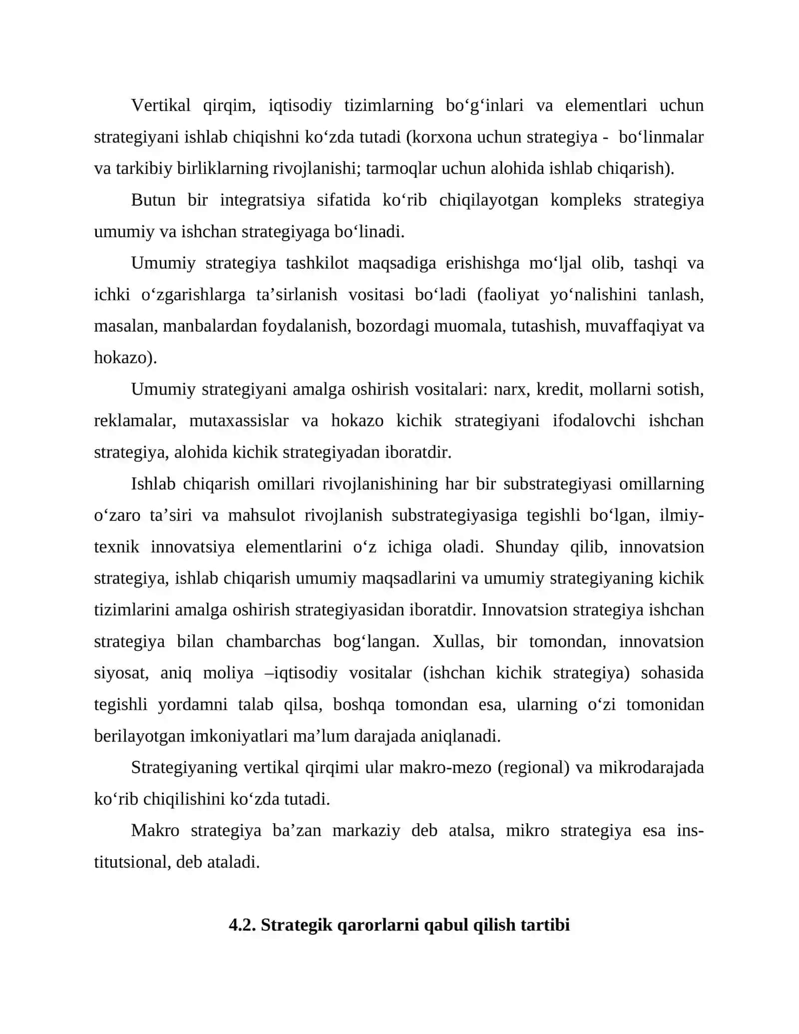 Strategik rejalashtirish modellari 3