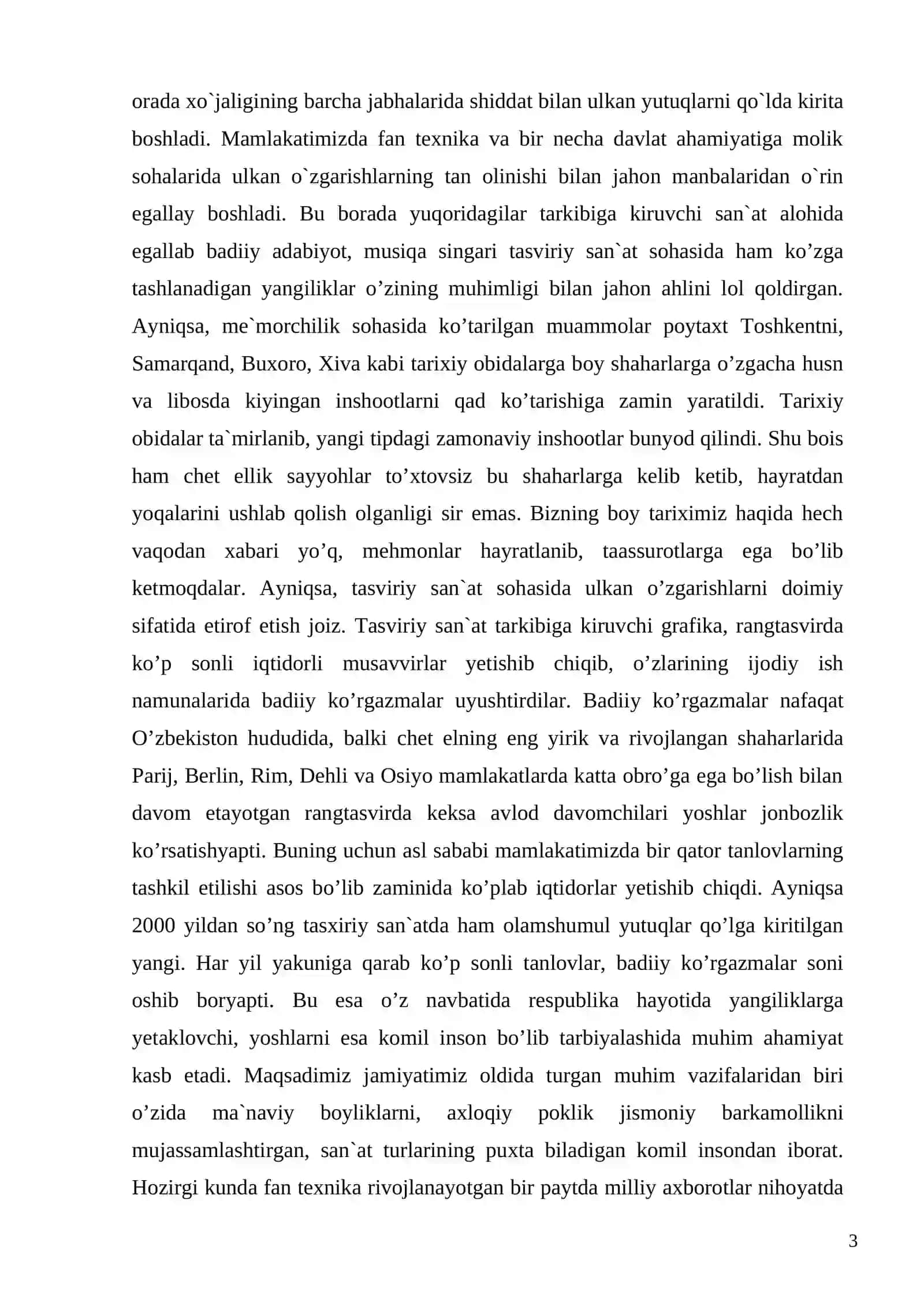 Milliy sopol va uy-ro’zgor buyumlaridan tashkil topgan natyurmort bajarish (moybo’yoqda) 3