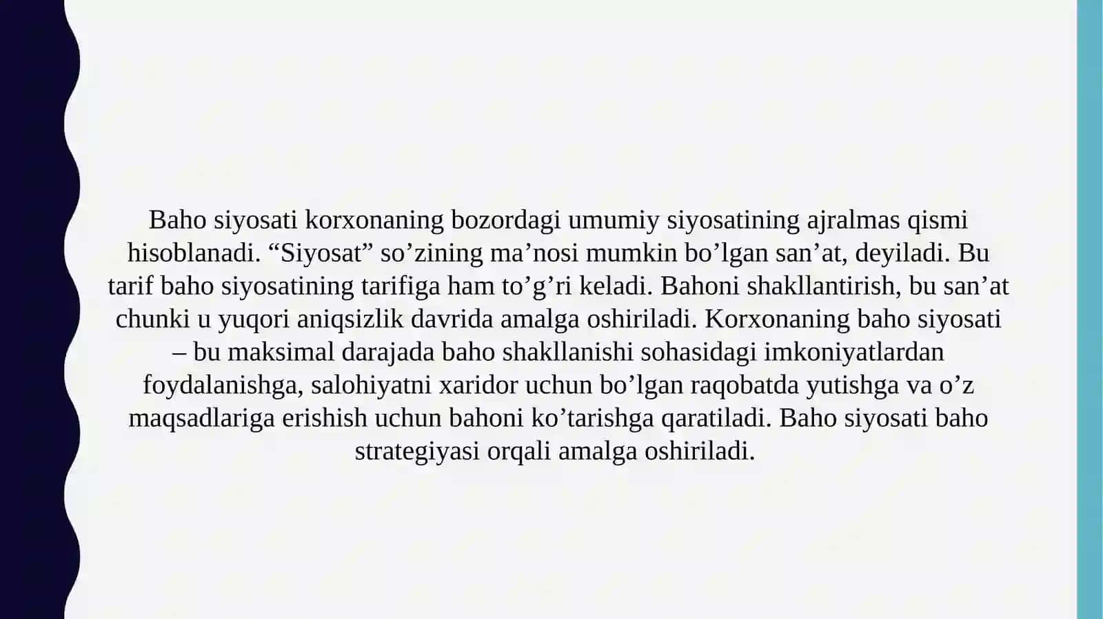 Baho Siyosati 3