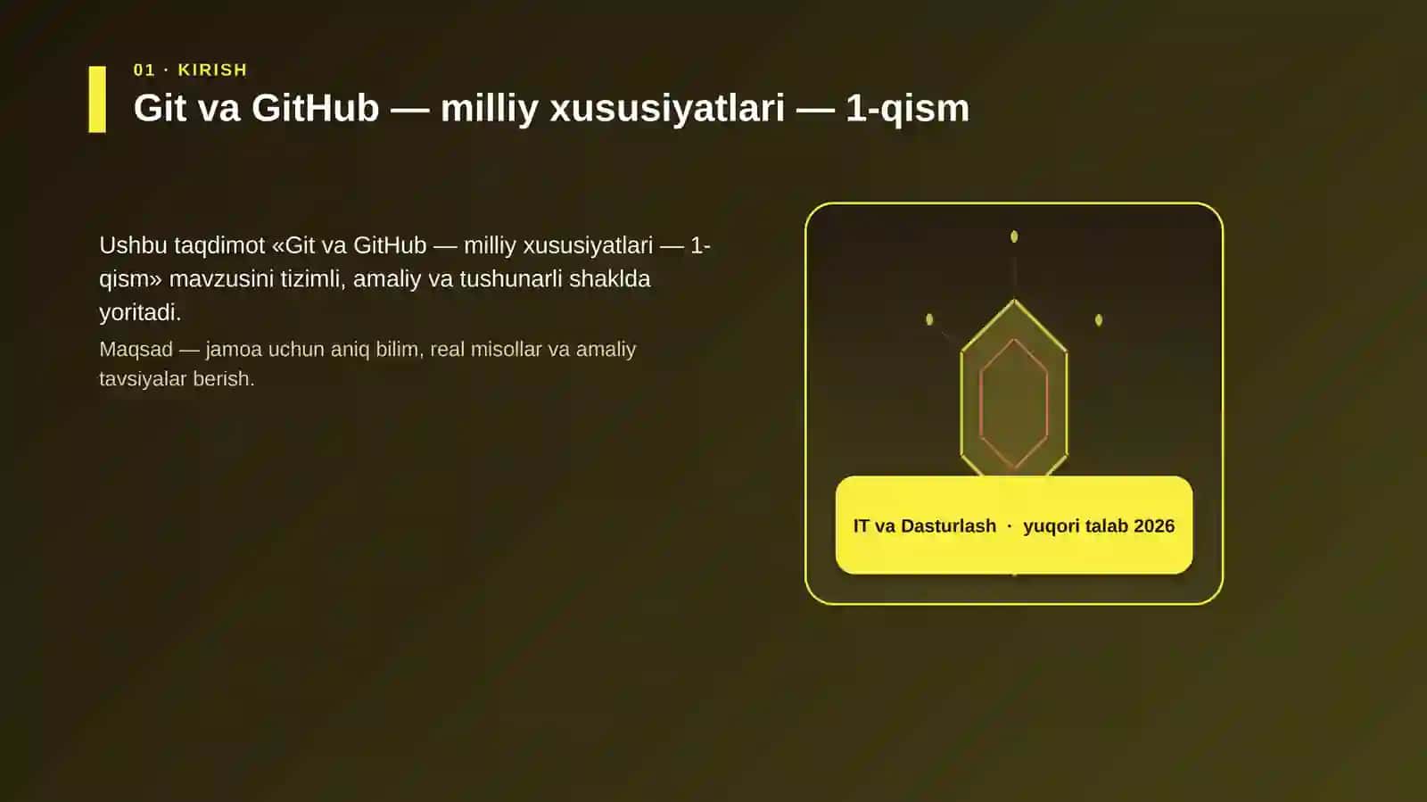 Git va GitHub — milliy xususiyatlari — 1-qism 3