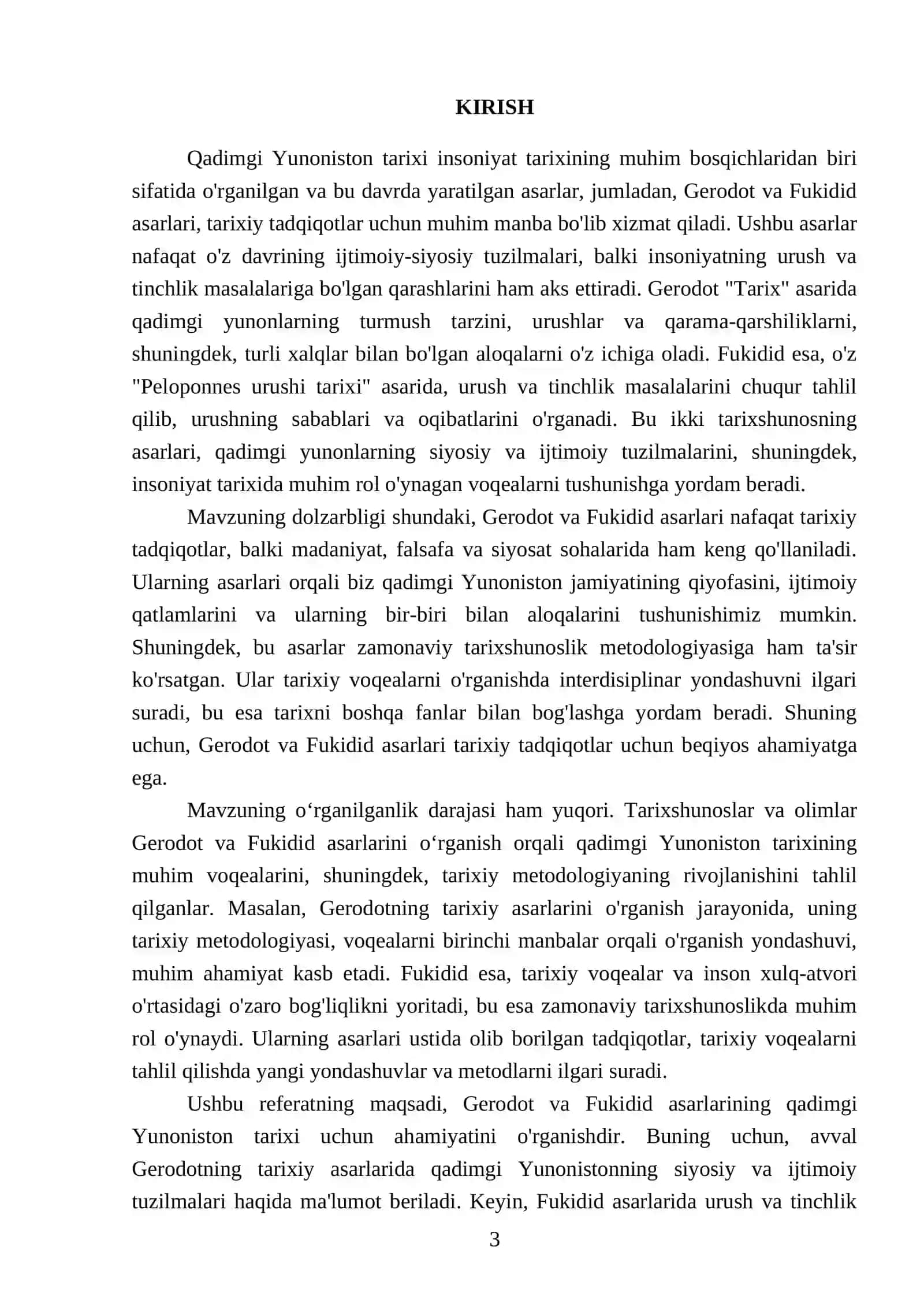 Qadimgi Yunoniston tarixini o‘rganishda Gerodot va Fukidid asarlarini ahamiyati 3