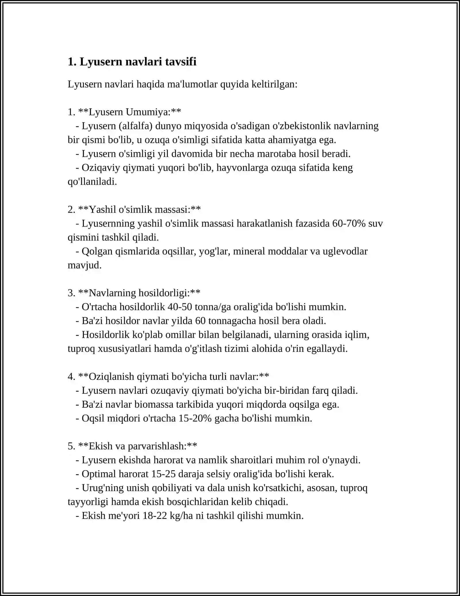 YEM XASHAK EKINLARNING NAVLARI TAVSIFI 3