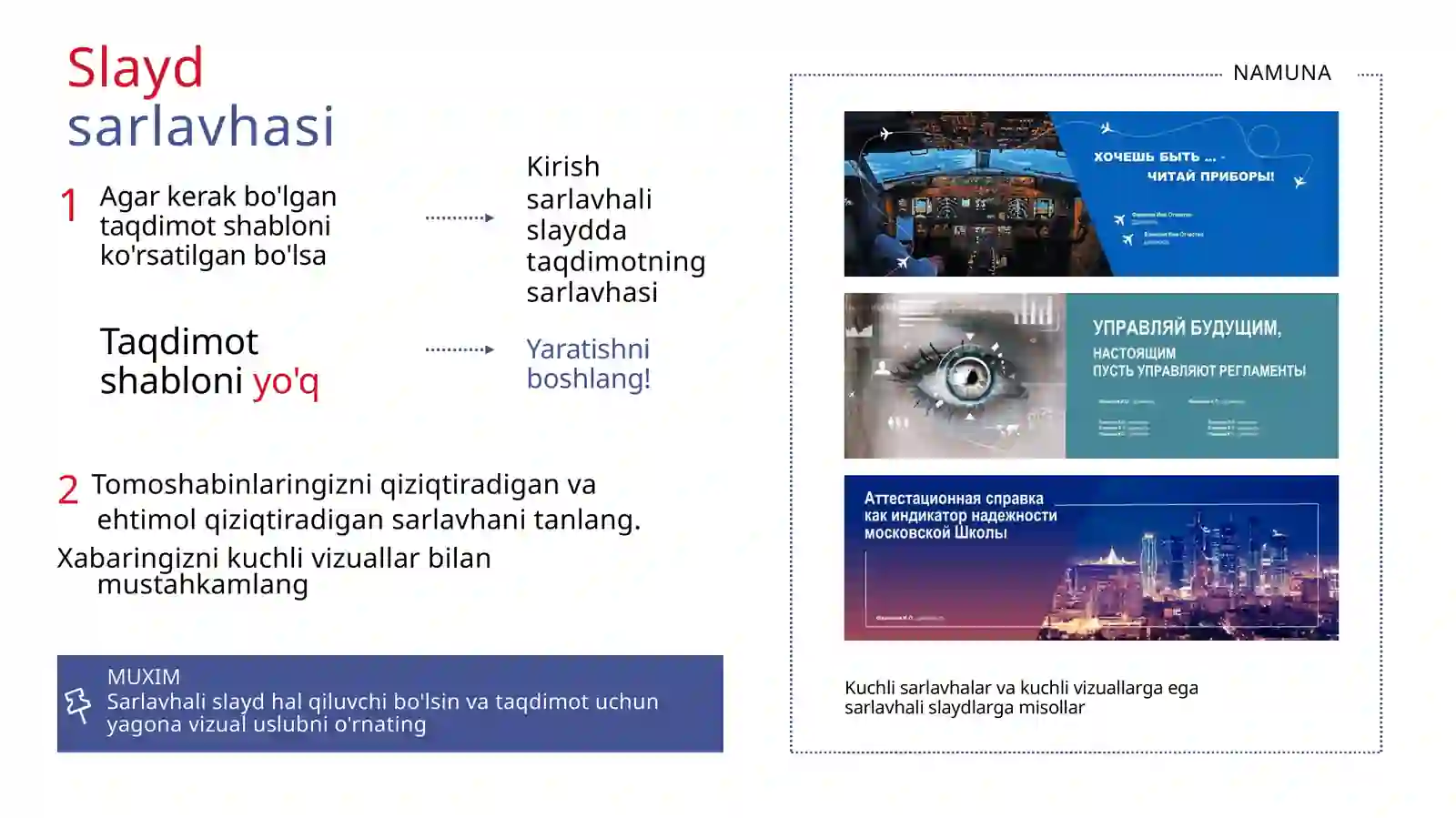 POWER POINT Taqdimot tayorlash tizimi 3