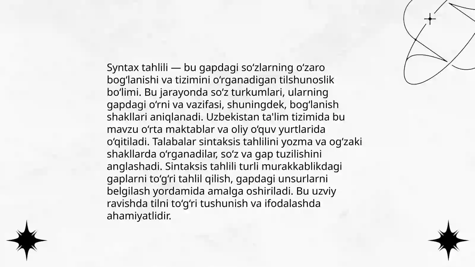 Gap sintaksisi 3