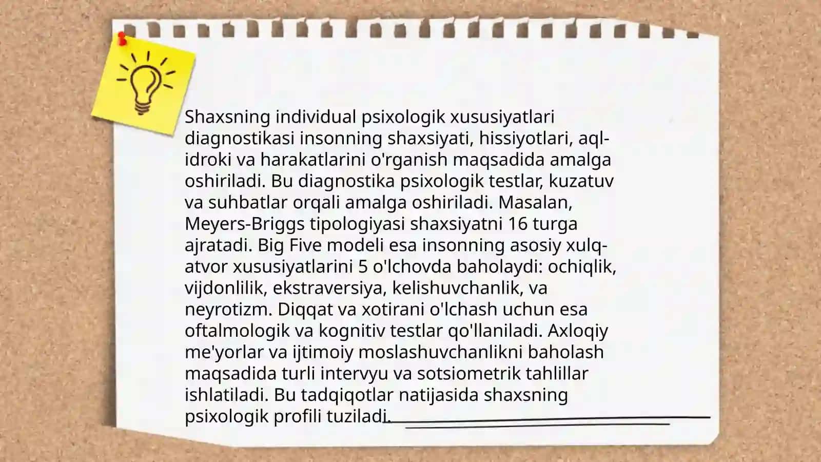 V.K.Gayde va V.P.Zaxarov bo'yicha psixodiagnostik metodlar klassifikatsiyasi 3