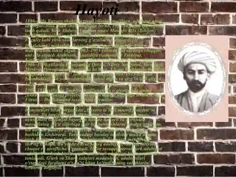 Abdurauf Fitrat 3