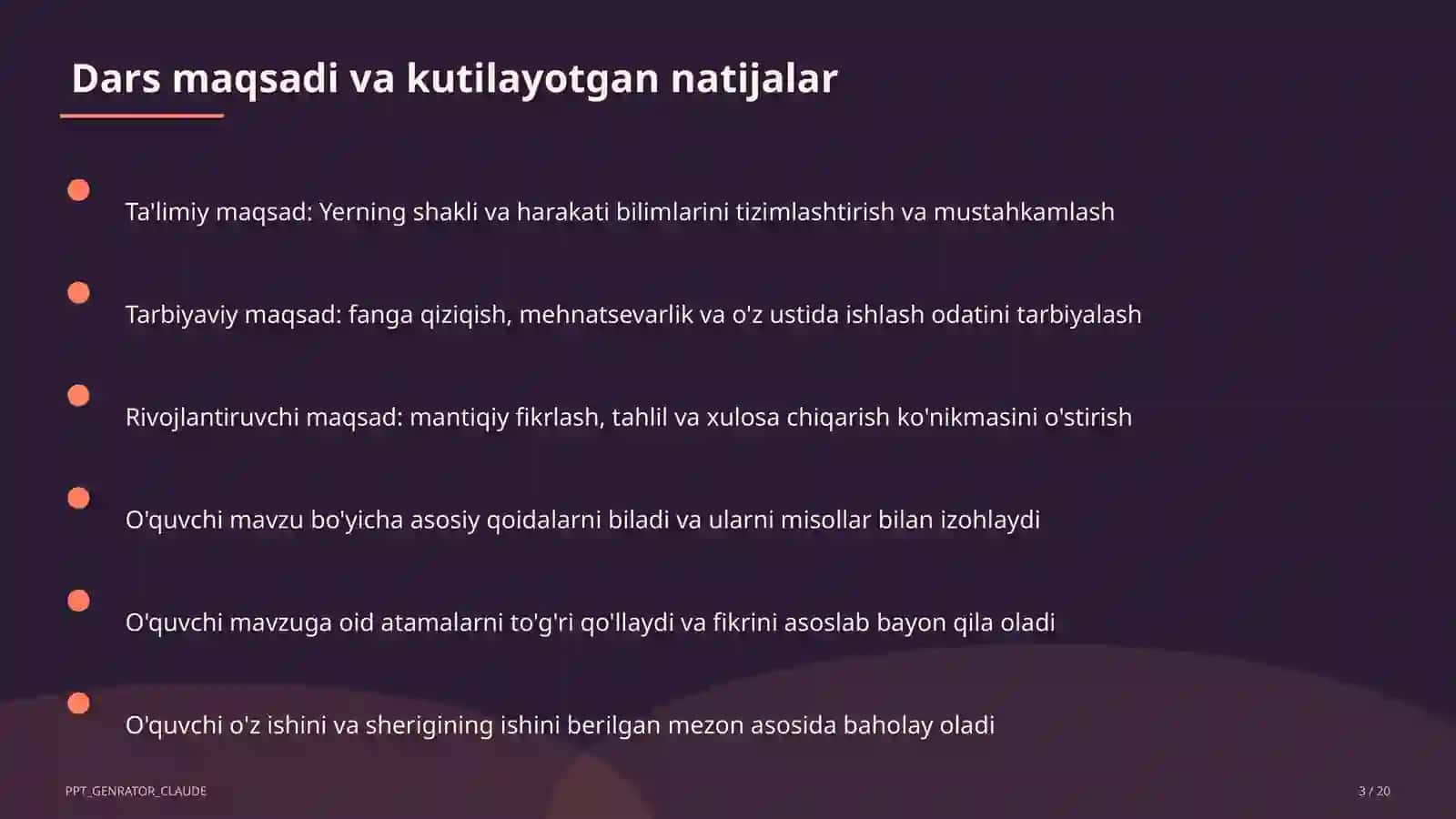 Yerning shakli va harakati (5-sinf) 3