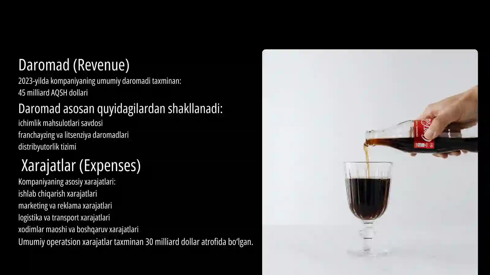 Coca cola Kompaniyasining moliyaviy tahlili 3