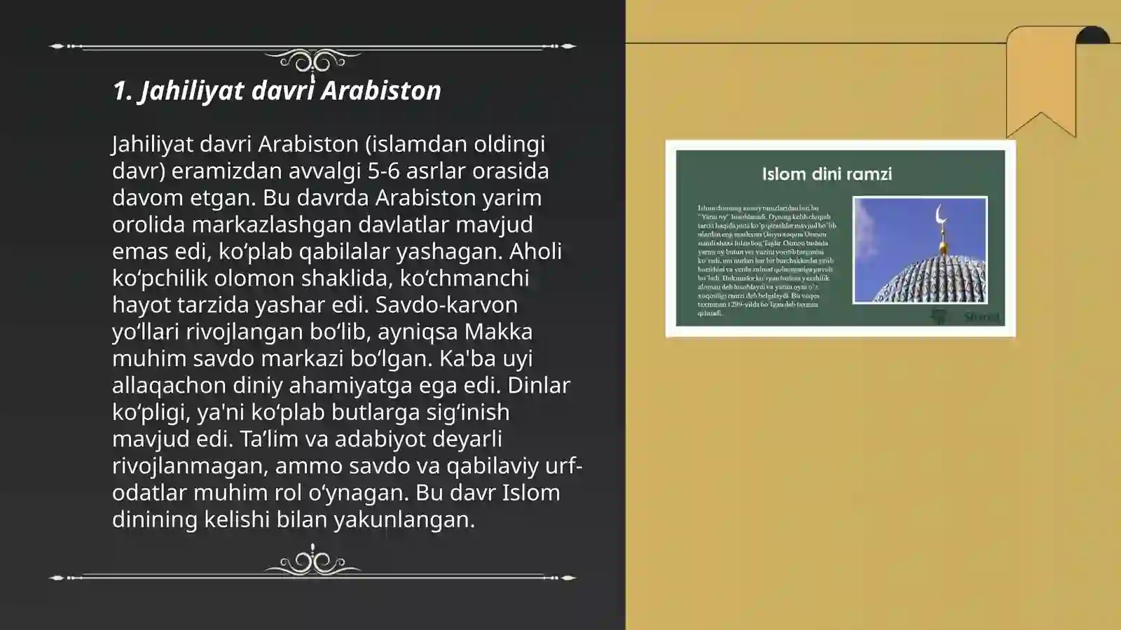Islom dinining paydo bo'lishi 3